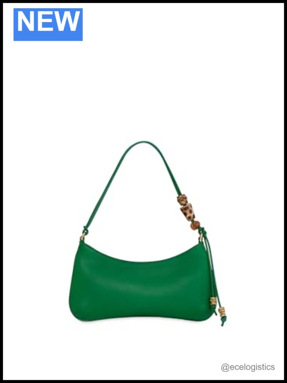 Leather Shoulder Bag Secure Zip Closure Womens Handbag